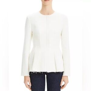 Theory Ivory Textured Blazer
